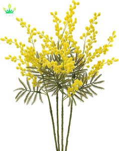 Flores amarillas artificiales <span class=keywords><strong>de</strong></span> <span class=keywords><strong>Acacia</strong></span> Mimosa para decoración del hogar, <span class=keywords><strong>flor</strong></span> <span class=keywords><strong>amarilla</strong></span> <span class=keywords><strong>de</strong></span> <span class=keywords><strong>Acacia</strong></span> Mimosa para interiores y exteriores - Product Image 1