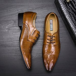 Zapatos Casuales de Otoño para Hombre, Estilo Ejecutivo, Punta en Pico, con Cordones, Impermeables, Parte Superior de Cuero Vacuno Genuino, Hechos a Mano, Nueva Colección 2025, Superventas - Product Image 4