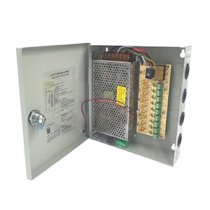 Jingruian <b>12V</b> 15A <b>Switching</b> Power Supply 9-Channel Output For CCTV Surveillance And LED Strip <b>Lights</b> - Product Image 1