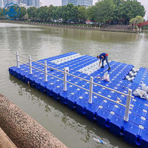 Plateforme flottante modulaire en PEHD moulé par soufflage pour passerelles, pontons, quais, jet-skis, quais flottants, marinas et équipements marins - Product Image 6