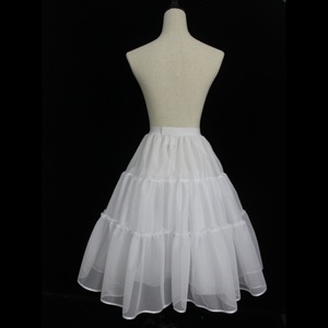 Falda Abullonada para Niñas P1061D, Falda Abullonada de Una Sola Capa con Doble Malla, Falda de Fiesta para Bodas - Product Image 4