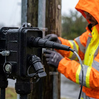 Kit de Conector de Fibra Óptica Mini SC Impermeable IP68 con Adaptador, Tapa Antipolvo y Junta Tórica para FTTH Exterior 5G, Sin Empalmes, Instalación Rápida