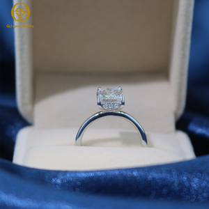 Custom WeddingJewelry Women's Platinum Emerald Cut <b>Diamond</b> <b>Ring</b> IGI Certified D Color VVS Classic Design Engagement <b>Ring</b>/Gift - Product Image 4