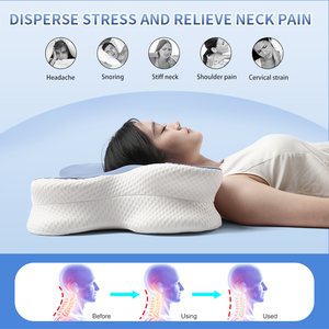 LIANDA P-112 Oreiller de lit en mousse à mémoire de forme cervicale orthopédique de haute qualité pour dormir - Product Image 3