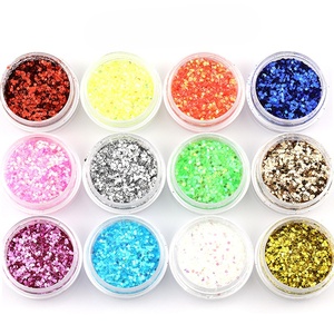 Wholesale <b>Nail</b> Art Diy <b>Nail</b> Decorative Star Shape Sequins <b>Glitter</b> Powder 6 Colors /set 12 Colors /Set - Product Image 5