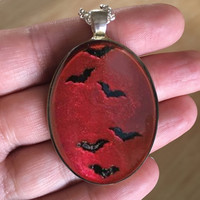 Collier Chauve-Souris Gothique Vintage Style Europe et Amérique, Vente Directe d'Usine, Alliage Rétro, Collier Punk de Commerce International Transfrontalier