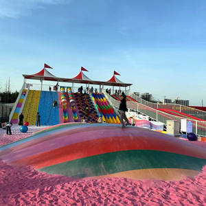 ملعب شعبية في الهواء الطلق تسلية متعة حديقة ركوب المعدات قوس قزح البلاستيك انزلاق أنابيب الثلج الجاف - Product Image 6