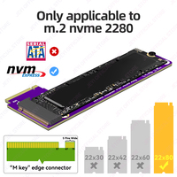 محول JEYI PCIe 5.0 X16 مع حاوية SSD/HDD M.2 Gen5/4/3 بسرعة 128 جيجابت في الثانية مع مبدد حراري ودعم للتركيب الخلفي