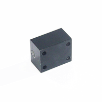 Fraiseuse cnc à 5 axes mini fabrication en aluminium personnalisée blocs d'aluminium fraisés noirs anodisés