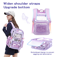 Cusangel TPU matériel étanche Transparent sac d'école sac à dos pour ordinateur portable clair sac à dos sac d'école