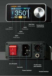 K7 Nouveau kit de réparation mobile C210 Fer à souder 110V 230V Stations de soudage pour transformateur et composants de noyau de moteur Soudage PCB - Product Image 2