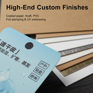 Custom-Printed Coated Paper Hangtags & <b>Sock</b> Hangtags: Fast Shipping & Factory Wholesale - Product Image 3