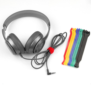 12x150mm siyah naylon çevre dostu su geçirmez kablo bağları ev ofis sınıf organizasyonu için yanmaz arka arkaya kanca döngü - Product Image 6