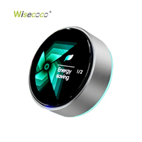 Wisecoco Hmi 1.4 Pantalla Amoled Personalizada para Audio de Coche, Perilla de Bajos, Solución de Puerto Serie, Codificador, Pantalla con Perilla Giratoria
