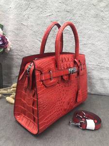 Sac à bandoulière pour femme en cuir de crocodile 100% authentique, logo de marque de luxe personnalisé, sac à main de luxe haut de gamme - Product Image 5