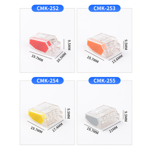 Connettore per cavo elettrico Mini cavo rapido 2P conduttore compatto universale giunzione a molla connettore di cablaggio morsettiera Push-in - Product Image 6