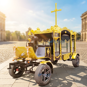 Cercueil électrique noir traditionnel pour transport spécialisé, adapté aux cercueils électriques et aux cercueils tirés par des chevaux - Product Image 1