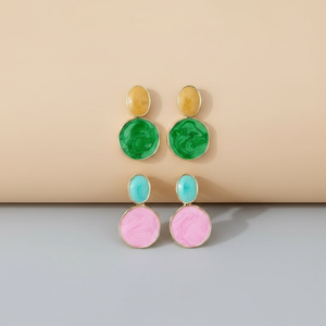 Brincos de Laço Esmaltados Banhados a Ouro 18K com Zircônia em Formato de Coração para Mulheres, Joia da Moda, Presente Delicado e Fofo em Cores Vibrantes - Product Image 3