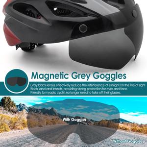 VICTGOAL-<span class=keywords><strong>casco</strong></span> de ciclismo para hombre y mujer, con <span class=keywords><strong>gafas</strong></span>, para esquí, con luces led - Product Image 2