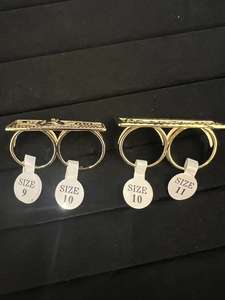 Kişiselleştirilmiş Paslanmaz Çelik Trendy 18 Ayar Altın Kaplama Çift Parmak Karikatür Yüzük Sevimli Takı Kızlar Erkekler Kadınlar için Hediyelik - Product Image 4