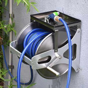 Online alışveriş çok fonksiyonlu duvara monte metal bahçe su taşınabilir hortum makarası arabası - Product Image 4
