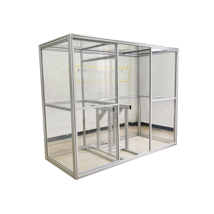 Cadre de panneau de cabinet métallique personnalisé OEM, profilés en aluminium à rainures en T, profilés en aluminium pour armoires, étagère de rangement mobile, présentoir - Product Image 3