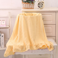 Couverture bébé en crêpe 100 % coton biologique GOTS, respirante, super douce, séchage rapide, pour nouveau-né, idéale pour pique-nique – Grande Vente