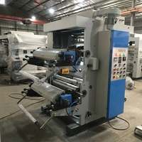 Machine d'impression flexographique automatique à deux couleurs pour films plastiques BOPP HDPE LDPE