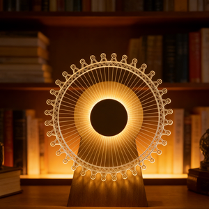 Boîte à musique rotative moderne en bois avec LED, rechargeable par USB, batterie incluse, lampe de chevet en forme de <span class=keywords><strong>moulin</strong></span> à vent, décoration d'intérieur - Product Image 6