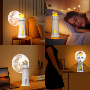 Lámpara Nocturna con Proyección de Luz Lunar, Luz Suave para Decoración de Dormitorio - Product Image 6