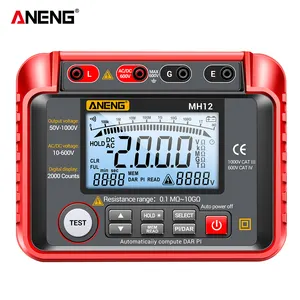 ANENG MH12 Insulation Resistance Tester Digital Meter Ohm AC DC Voltage Tester LCD Megohmmeter 2000 Count Voltmeter Tool