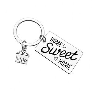 Sweet First House Chaînes Famille Cadeaux Couples Porte-clés Nouvelle Maison <span class=keywords><strong>Immobilier</strong></span> Porte-clés - Product Image 4