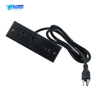 Enchufe de Escritorio Tipo C PD3.0 con Certificación ETL de EE. UU., Regleta Empotrada con Material ABS para Uso Industrial, Carga Rápida de 20W