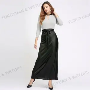 Plus Size Wholesale Long Women Pencil Skirt Black High Waisted Bodycon Office Maxi Skirts Work Wear Maxi Skirt