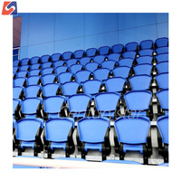Chaises pliantes durables au prix d'usine pour centre de remise en forme, sièges en plastique pliables pour gradins, toutes saisons