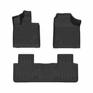 Revêtement de sol de voiture 3D TPE pour <span class=keywords><strong>AITO</strong></span> M7 2022-2024 étanche antidérapant 3.5mm d'épaisseur 3 pièces ensemble d'accessoires intérieurs de haute qualité - Product Image 3