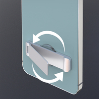 Soporte Plegable Adhesivo para Teléfono, de Aleación de Zinc, Ángulo Ajustable, Portátil para Escritorio, Oficina y Viajes, Directo de Fábrica