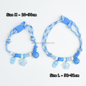 Collier de sécurité détachable pour chat avec clochette, collier perlé coloré et mignon pour chatons et chiots - Product Image 6