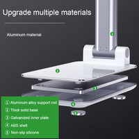 Support antidérapant pour téléphone, pour ordinateur portable et tablette, réglable