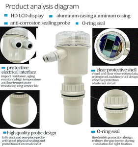 औद्योगिक-ग्रेड विस्फोट-प्रूफ डिजिटल अल्ट्रासोनिक तरल स्तर मीटर एक-टुकड़ा अल्ट्रासोनिक स्तर गेज भंडारण टैंक - Product Image 6