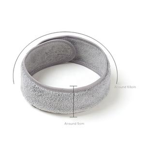 تيري قماش قابل للتعديل منشفة المرجانية المخملية ماكياج سبا عقال مع الشريط السحري - Product Image 4