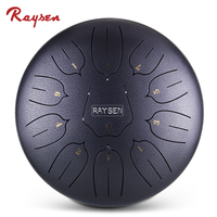Professional Steel Tongue Drum 12Inch 11 Notes C Major Handpan Percussion Instrument for Yoga Meditation Camping
