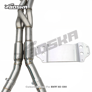 Nouveau design de tuyau en Z pour échappement Catback BMW M2/M3/M4 G87/G80/G82/G8X S58 3.0T 2021-2024, tuyau intermédiaire en Z à longueur égale avec résonateur - Product Image 4