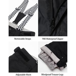 Conjunto de Chaqueta y Pantalones de Esquí para Mujer, Impermeable 15K 10K, Transpirable, Aislado, Traje de Esquí de 2 Piezas - Product Image 5