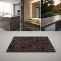 Dalles de granit chinoises écologiques à haute résistance à la compression DCT, polies, pour murs extérieurs, pierre adaptée, découpe personnalisée, en promotion