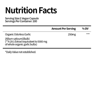 OEM organik kokusuz sarımsak 20:1 özü, 5000 mg gücü, standart, konsantre 20X özü, vejetaryen, doğal, gdo olmayan - Product Image 2