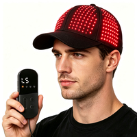Casque de soin capillaire sans fil à LED NIR 660nm 850nm avec télécommande, rechargeable, pour hommes et femmes
