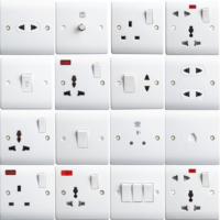 Interrupteurs muraux électriques et prises KLASS Range BS norme britannique 13A 250V rétro résidentiels