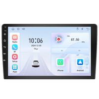 Radio para Auto con Pantalla Táctil de 9 Pulgadas, Reproductor MP5 Universal Android 1 Din, Pantalla IPS, Carplay Inalámbrico, Multimedia, GPS, Control por Voz