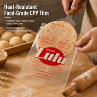 Sacs d'emballage pour pain en plastique transparent de qualité alimentaire CPP micro-perforés à ouverture supérieure, imprimés sur mesure, pour pain frais de boulangerie